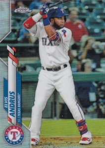 2020 Topps Chrome Refractor - Elvis Andrus #158 Texas Rangers - Bild 1 von 1