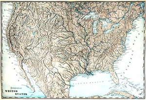 1909 United States Topographical Map - Picture 1 of 9