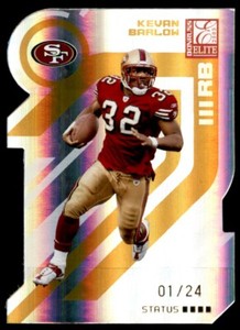 2005 Donruss Elite Status Gold Kevan Barlow Rookie 01/24 San Francisco 49ers #81