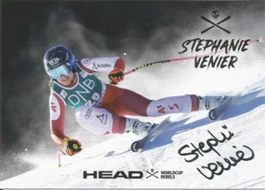 STEPHANIE VERNIER ( AUT ) - SKIALPIN; Weltmeisterin 2025; Originalautogramm - Bild 1 von 1