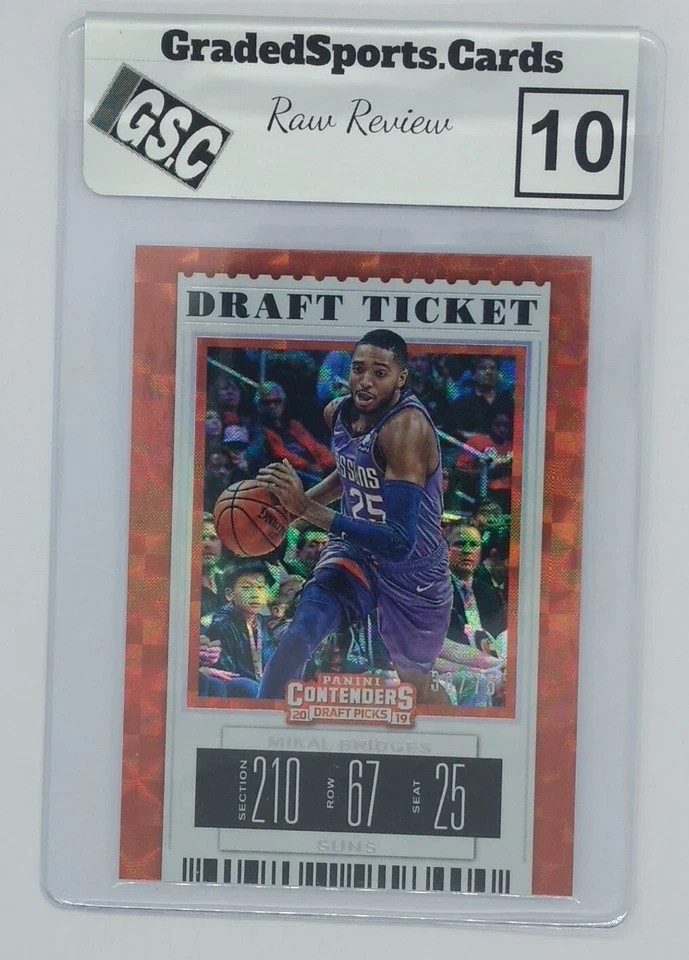 2019 Contenders DP Ticket Hyper Mikal Bridges #42, #d/75, Raw Review GSC 10 - Image 1 of 4