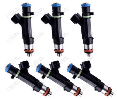 6 piezas inyectores de combustible 1465A080 FJ971 para MITSUBISHI OUTLANDER 3,0 L V6 2007-2013/ Foto 1 de 4