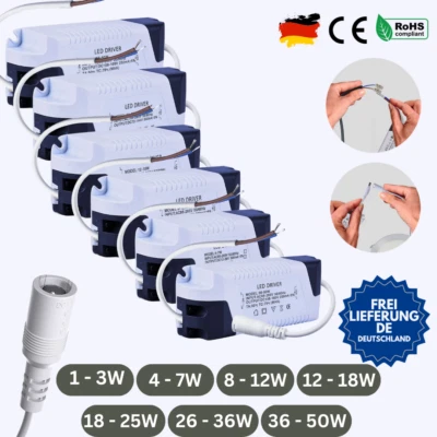 LED Driver Trafo Treiber Transformator Treiber Netzteil 3W - 50W 300mA - Bild 1 von 4