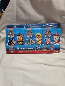 PAW PATROL 3 Card Games  Go Pup , Old Bones , & Tug Of War! Fast shipping. - Picture 1 of 8