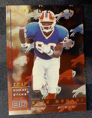 1998 Leaf Rookies and Stars #45 Eric Moulds Longevity #44/50, Buffalo Bills - Image 1 of 2