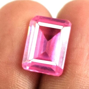 Natürlich Rosa Kunzit Geburtsstein 11.35 CT Smaragd Schliff Zertifiziert B20455 - Bild 1 von 7