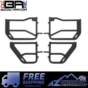 Body Armor Front & Rear Tube Doors Kit for '18-Newer Jeep Wrangler JLU 4 Door - Picture 1 of 12
