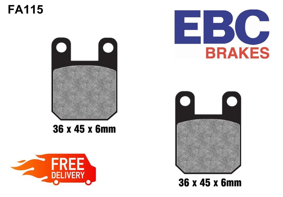 EBC FA115 Organic Street Front Brake Pads Fits DERBI Senda X Race 50 R 05-11 - Image 1 of 1