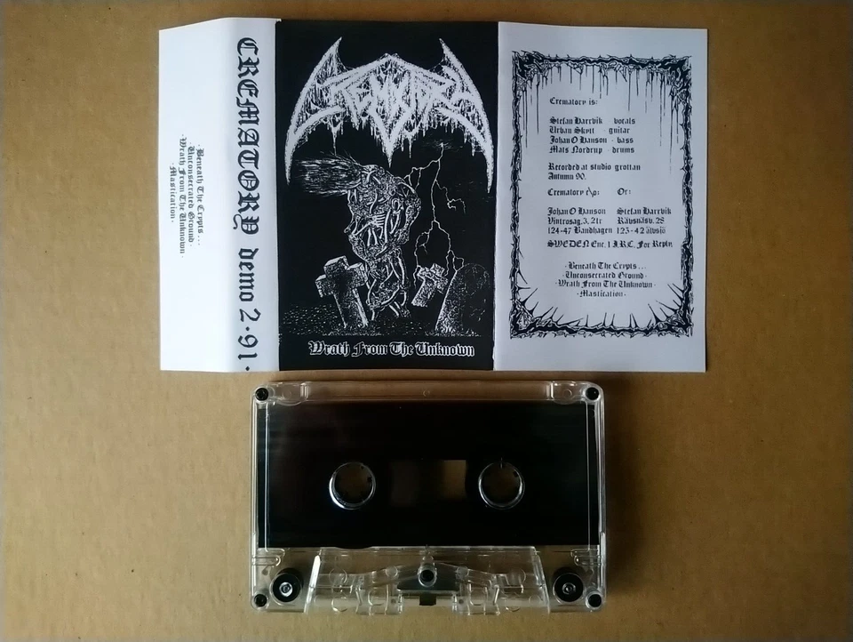 CREMATORY Wrath From The Unknown Tape, Dismember Entombed Nihilist Carbonized - Image 1 of 1