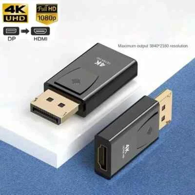 Display Port DP Male To HDMI Female Adapter Converter Stick 4K FULLHD PC HDTV 14 - Bild 1 von 4