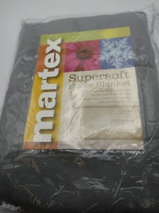 Manta de lana Martex Supersoft manta de cama tamaño doble gris - Imagen 1 de 6