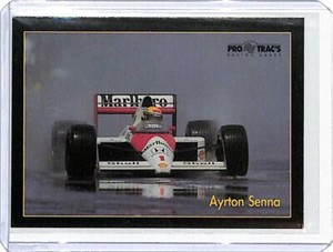 1991 ProTrac's Formula One #105 Ayrton Senna McLaren Honda Racing Card ID:12151