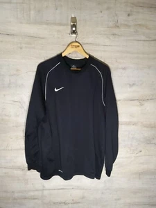 Nike Negro Pequeño Swoosh Logotipo XL De Colección Para Hombres Jumper Suéter SRA - Imagen 1 de 7