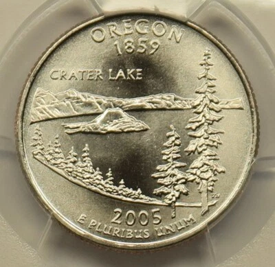 2005 P Oregon State Quarter PCGS SP69 Satin Finish - Image 1 of 4
