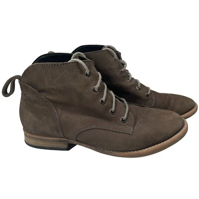 Botines Diba para mujer marrón gamuza cuero talla 6,5 M Boho Cottagecore Chukka Foto 1 de 4