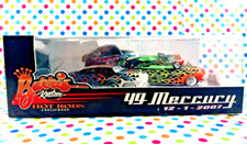 HOT WHEELS 2007 BARRIS CUSTOM HOT RODS HOLLYWOOD '49 MERCURY SET of 2 CARS NEW