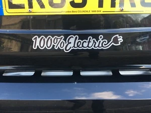 X2 Adesivo 100% Veicolo Auto Elettrico EV, Smart, Leaf, Tesla, i3, zoe, Nissssan.  - Foto 1 di 4