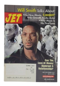 Jet Magazine July 19, 2004, Will Smith 'iRobot' Cover Vol: 106 No. 3 - Imagen 1 de 3