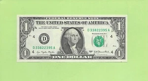 1977 ..UNCIRC $1 D 3382 2395 A .... 1977 $1 D-A 33 y 22 francos suizos - Imagen 1 de 2