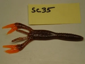 Vintage Gene Larew 4 Zoll Salt Craw 10er Pack (aus Bulk). SC35 - Bild 1 von 2