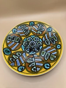 Grande caricatore Poole Pottery Delphis Angela Wyburgh anni 60/70 diametro 14" - Foto 1 di 16