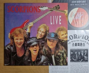 NM / SCORPIONS - Live [ 1991 Korea Orig 1st LP Vinyl ] Insert - Picture 1 of 5
