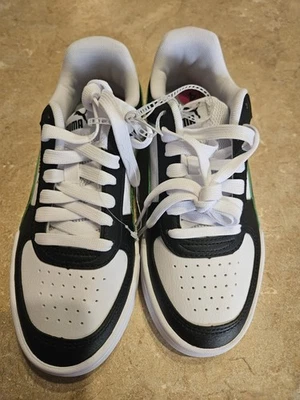 Puma Sneakers Boys Size 4 Black White And Green New With Tags - Image 1 of 4