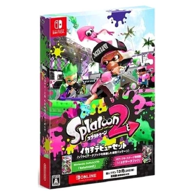 Splatoon 2 Ikasu Debut Set Nintendo Switch NTSC-J CIB Digital Manual - Image 1 of 4