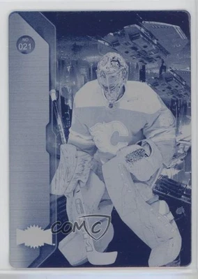 2023-24 Skybox Metal Universe Printing Plate Cyan 1/1 Jacob Markstrom #021 0c3 - Image 1 of 3