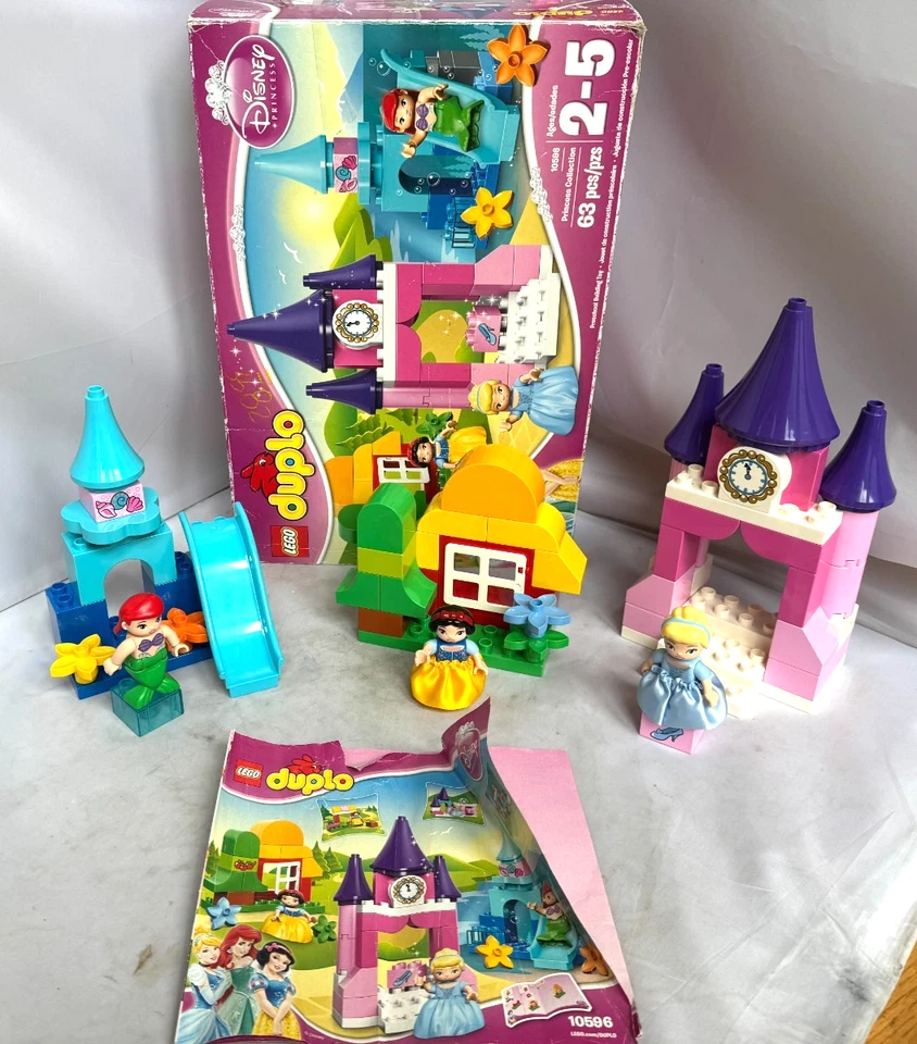 Lego Duplo Disney Princess 10596 Retired COMPLETE Ariel Cinderella Snowwhite Box - Image 1 of 4