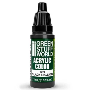 Green Stuff World Acrylic Color Paint - BLACK STALLION 17ml - Picture 1 of 2
