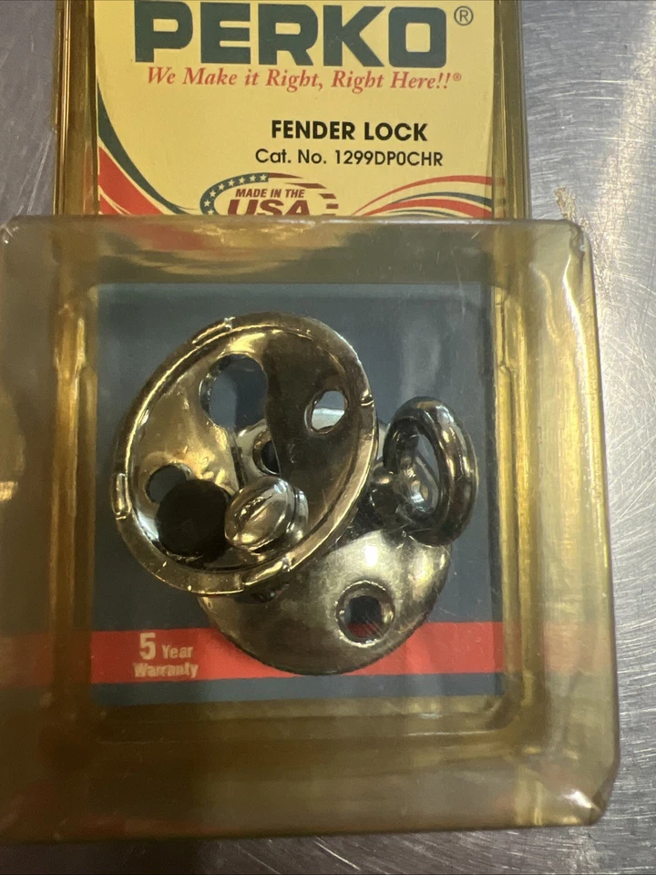 Bloqueo de guardabarros cromado Perko Foto 1 de 2