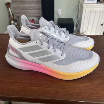 Adidas Pureboost 5 Para hombres Talla 10.5 Blanco Plata Chispa Zapatos para Correr Carretera IE8463 Foto 1 de 4
