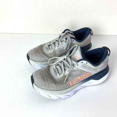 Hoka Bondi 7 Womens Running Shoes Size 6.5 M Tan Sneakers Tennis Shoes Cushioned - Image 1 of 4