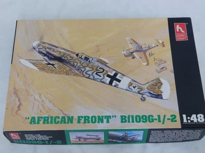 1/48 Hobbycraft Alemán Segunda Guerra Mundial Bf109G-1/-2 Frente Africano Plástico Modelo Kit Completo Foto 1 de 2