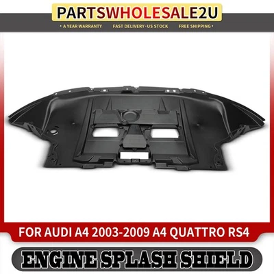 Protector contra salpicaduras delantero inferior del motor para Audi A4 2003-2009 A4 Quattro 04-09 RS4 Foto 1 de 4