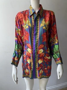Original Versace Istante Silk Shirt - Picture 1 of 7