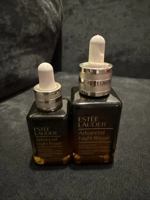 批量 2 件 全新 雅诗兰黛 全尺寸 高级夜脸精华 — 第 1/3 张图片