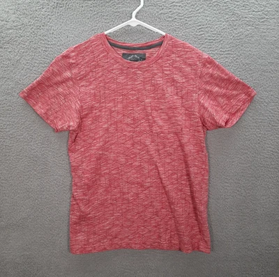 Bruno Shirt Adult Large Red White Geometric Lightweight Stretch Preppy Workwear - Image 1 of 4