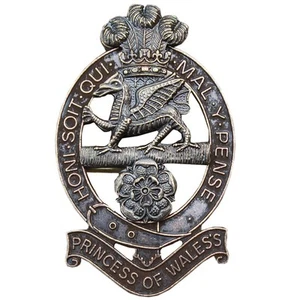 PWRR PRINCESS OF WALES REGIMENT BRONZE METAL CAP BADGE MOD NSN ISSUE - Picture 1 of 1