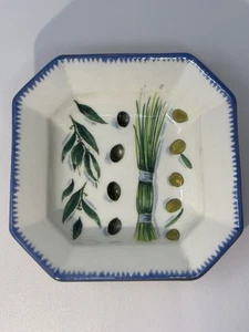 Williams-Sonoma Sardinia Salad/Pasta Bowl 8.5” Italy Herbs Olives Kitchen - Picture 1 of 7