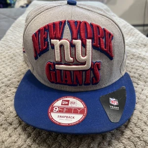 Cappello New York Giants New Era 9Fifty NFL oversize berretto snapback rosso grigio blu NFC - Foto 1 di 11