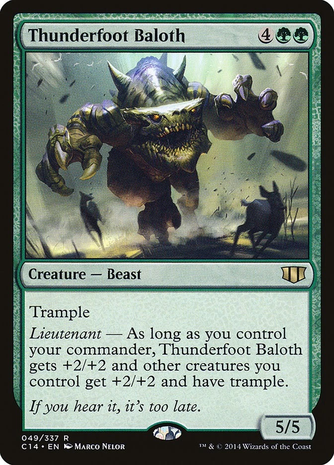 MTG Thunderfoot Baloth  - Commander 2014 #049 - Image 1 of 1