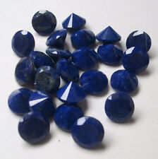 Lot Natural Lapis Lazuli 18X18 mm Round Cut Faceted Loose Gemstone AB-2