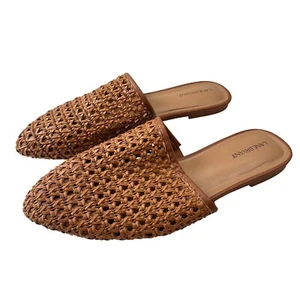 Lane Bryant Woven Mules Pointed Toe Slip On Slides Loafers Womens Size 13W - Picture 1 of 7