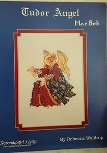 EI1 SERENDIPITY DESIGNS 1980, TUDOR ANGEL BY R. WALDROP CROSS STITCH LEAFLET  - Picture 1 of 1