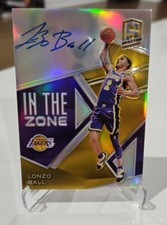 2018-19 Spectra In The Zone Lonzo Ball Lakers On Card Auto #10/10 