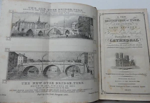 A New Description of YORK & Account of Its Buildings/Cathedral 1830 Fold-Out Pla - Picture 1 of 15