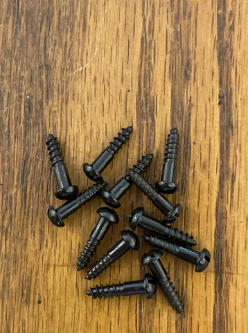 Wood Screws # 4 X 1/2 Slotted Round Head Black Oxide Free Shipping Cover
