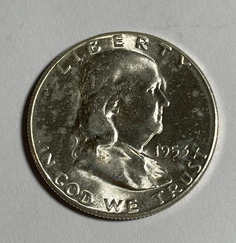 1953-S Franklin 50C  (#16466) some white spots Cover